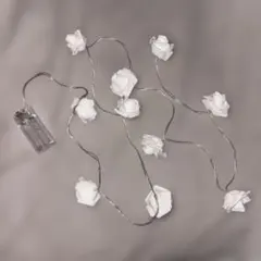 バラ ライト電池式 ホワイト