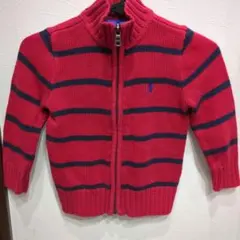 赤 カーディガン トップス