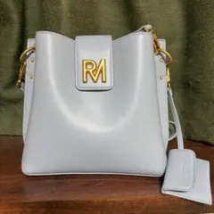 美品 ロビンメイ RM 水色 バッグ　ショルダーバッグ 肩掛け