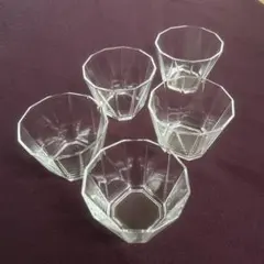 ADERIA GLASS SCHMAL アデリアグラス　ガラス小鉢　5個セットのサムネイル
