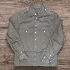 vintage ミリタリー 長袖シャツ 44 M〜L相当 ベージュ
