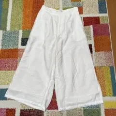 B:MING by BEAMSホワイト ワイドパンツ