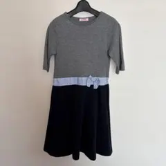 familiar 五分袖腰リボンワンピース 140サイズ