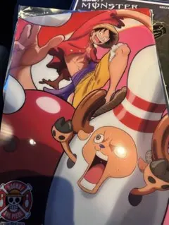 値下げ中！ラウンドワン ONE PIECE コラボ B4ビジュアルマット3枚