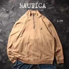 NAUTICA トレーナー スウェット　ハーフジップ　刺繍