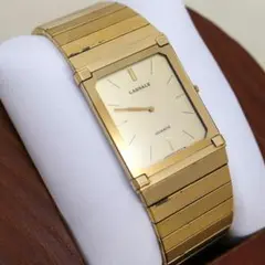 稼働 SEIKO LASSALE 腕時計 薄型 美品 バングル クラシカル272 SEIKO - 稼働 SEIKO LASSALE 腕時計 薄型 スクエア ゴールド