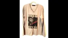 RAGEBLUE ベージュ Vネック長袖カットソー サイズM