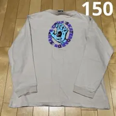 SANTA CRUZ 長袖カットソー 150 ライトベージュ 少し訳あり