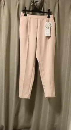 Re:EDIT ピンクベージュ スラックス テーパードパンツ　Lサイズ