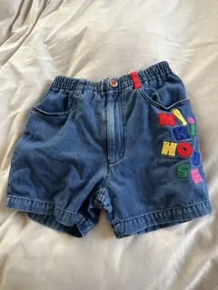 お値下げ‼️ミキハウス 半ズボン デニム刺繍