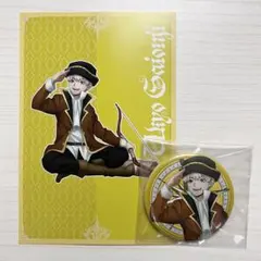 Dr.STONE西園寺羽京 ポストカード 缶バッチ