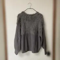 お値下げ！グレー ニットセーター Fサイズ