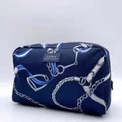 希少デザイン 美品 RALPH LAUREN ポーチ チェーン総柄 h458のサムネイル