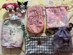 ⭐️サンリオ　キャラクターグッズ ポーチ ぬいぐるみ　まとめ売り　セット