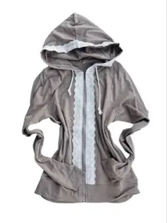 森ガール　y2k パーカー　姫カジ　フェアリーグランジ　平成　00’s レース