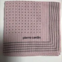 pierre cardin ピンク ドット柄 ハンカチ