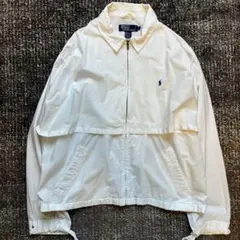 ポロ ラルフローレン スイングトップ サマーアウター　ホワイト 90s レアのサムネイル