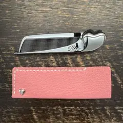 本革　Refa リファ　コームケース　アイラ　パステルピンク　①