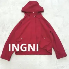 赤いフード付きマウンテンパーカー　INGNI Mサイズ
