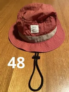 赤色バケットハット サイズ48cm