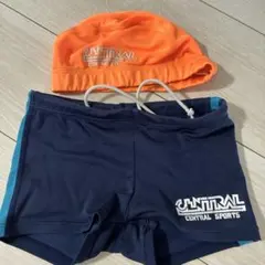 CENTRAL SPORTS スクール水着 水泳帽子セット