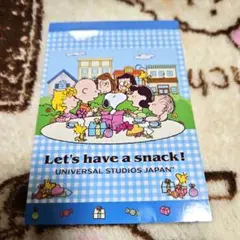 ユニバーサルスタジオジャパン　スヌーピー　メモ帳