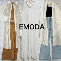 EMODA シアーロングシャツ 長袖 ホワイトのサムネイル