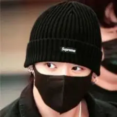 【BTSグク着用】Supreme Overdyed Beanie ニット帽 黒