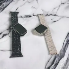40mm メンズ セラミックベルト Applewatch　カバー 時計