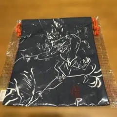 福井県立恐竜博物館　鳥獣戯画 巾着袋　上田みゆき