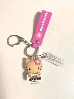 【新品:ハワイ限定】日焼け キティー　ハワイ限定 abcストアキーホルダー