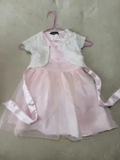 ベビードレス ピンク フリル付き90-100