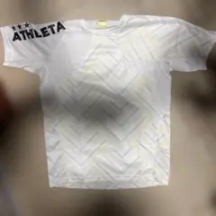 ATHLETA 幾何学模様 シャツ ホワイト