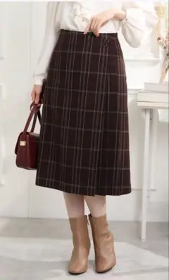 最終値下げCouture Broochチェック柄 ラップデザインスカート