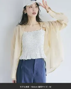 SNSで話題! ガーゼシャツ　西山茉希様着用