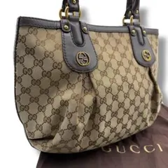 美品✨グッチ 433 インターロッキング トートバッグ GG柄 スカーレット