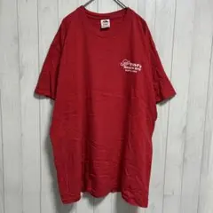 フルーツオブザルーム 半袖Tシャツ クルーネック バックプリント XL 赤 綿