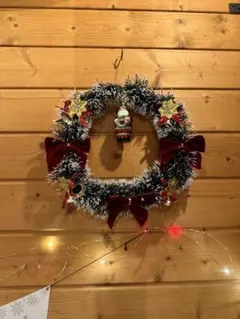 クリスマスリース サンタ付き 30cm