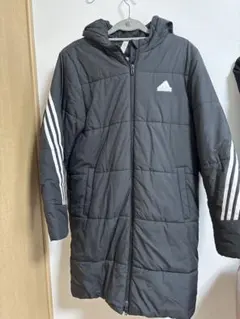 adidas フード付きベンチコート 160/80 ブラック