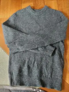 L.L.Bean 100%ラムウール グレーセーター Mサイズ