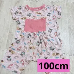 キッズパジャマ ピンク　アンパンマン　100cm