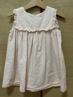 プチバトー  シアサッカー　ワンピース　２４m