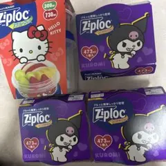 Hello Kitty Ziploc 保存容器 3個セット - メルカリ