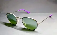 レイバン本格的な 小顔用 ミラー ヘキサゴン サングラス 未使用品