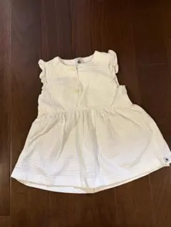 ホワイトコットンワンピース 18m81cm
