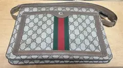 【3連休価格】OLD GUCCI GGパターンショルダーバッグ オールドグッチ