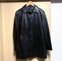 【極美品】ユナイテッドアローズ　レザー　ステンカラーコート　シープレザー