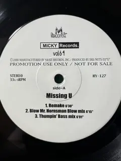 Micky Records Vol. 64 レアプロモ盤 12"レコード VA