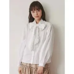 merry jenny フリルリボンボウタイブラウス