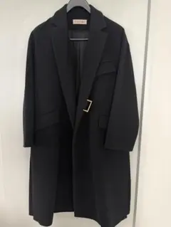 美品 CULLNI クルニ タイロッケン ダブルコート ロング ウール ブラック CULLNI（クルニ）の「21-AW-038 タイロッケンダブルコート
